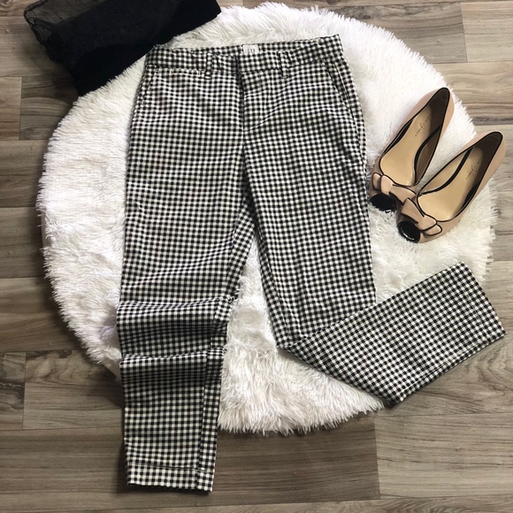 Women’s GAP Slim Crop checkered pants - Picture 3 of 7